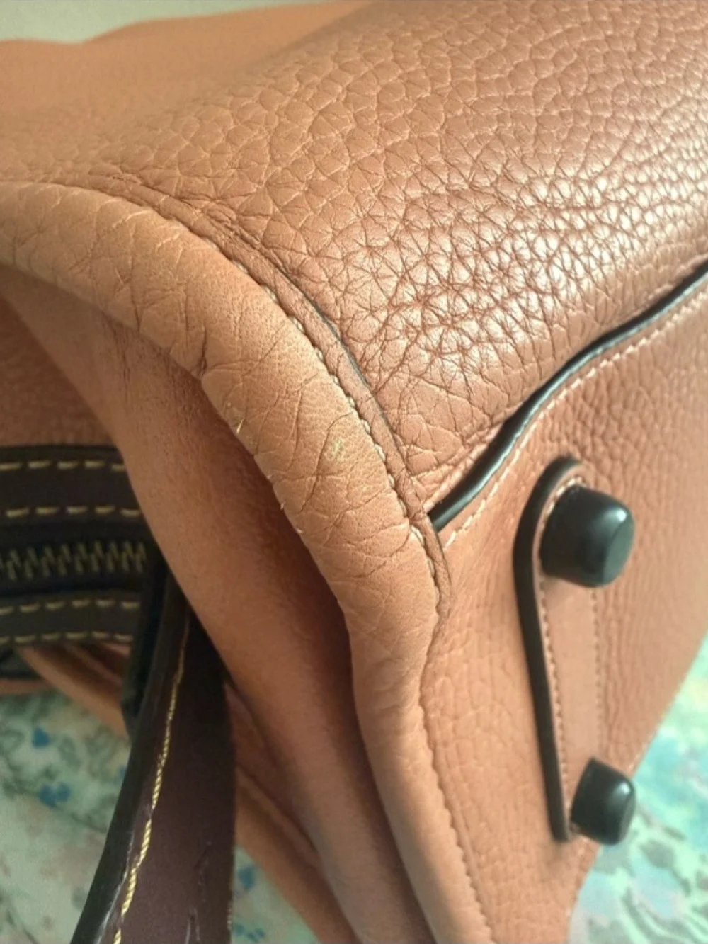 Coach 1941 Rogue 31 Pebbled Leather Satchel in Melon/oxblood